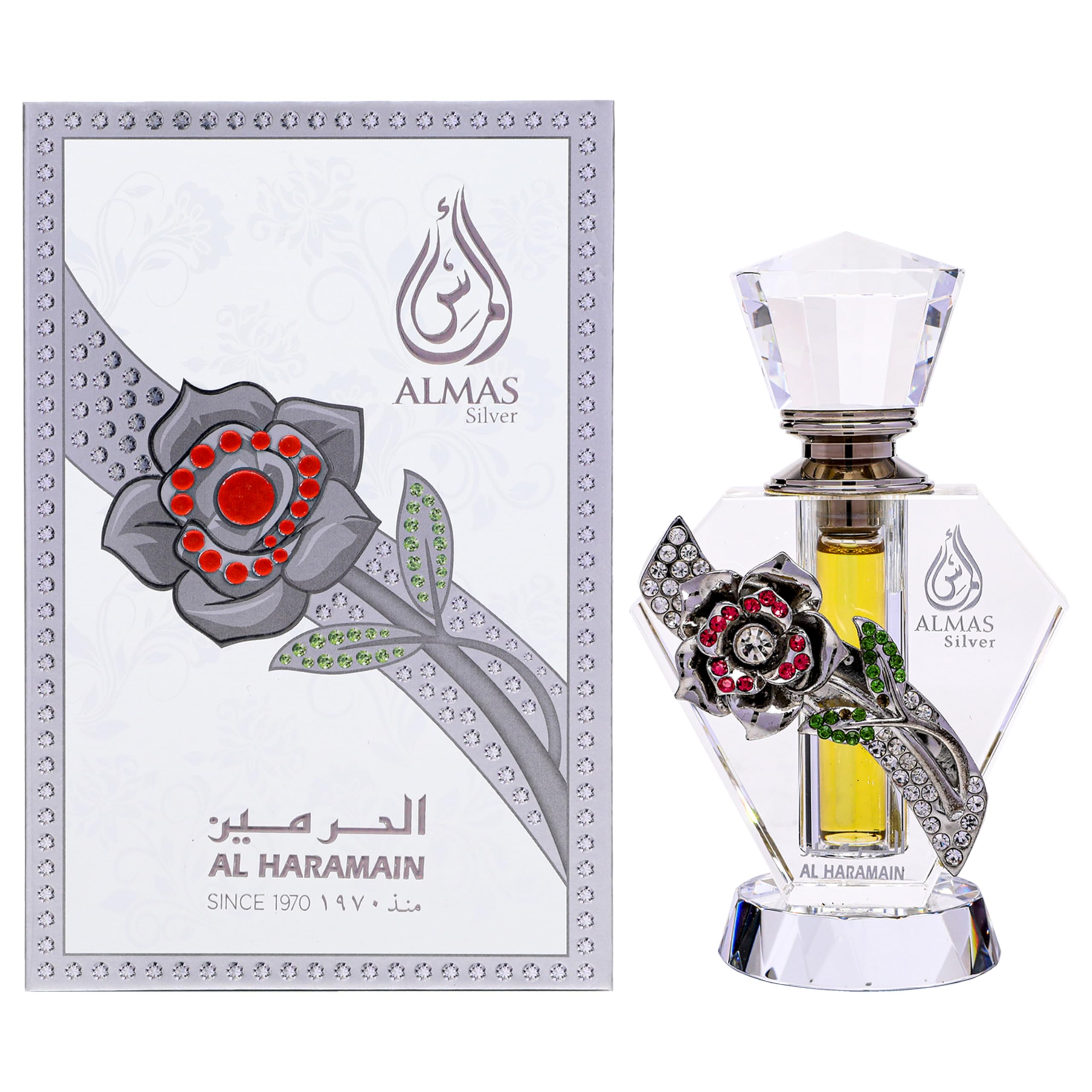 Al Haramain Almas Silver 0.33 oz Perfume Oil (Mini)