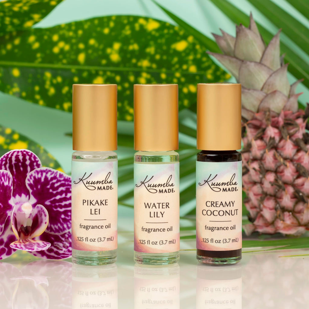 Kuumba Made Pikaki Lei Fragrance Oil, Long-Lasting Small-Batch Perfume Roller, Vegan, Alcohol-Free, .125 Fl Oz