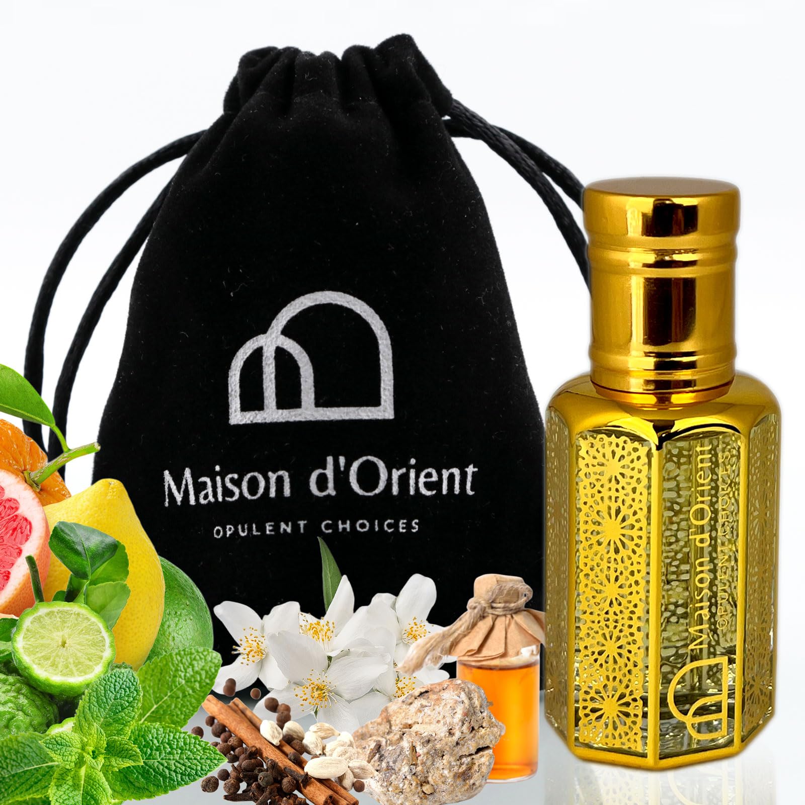 White Musk for Men Perfume Oil 12 mL – Clean Musk Lavender and Sandalwood. Concentrated Attar in Arabian Tola Bottle, Alcohol Free, Long Lasting Oil, Compliment Magnet