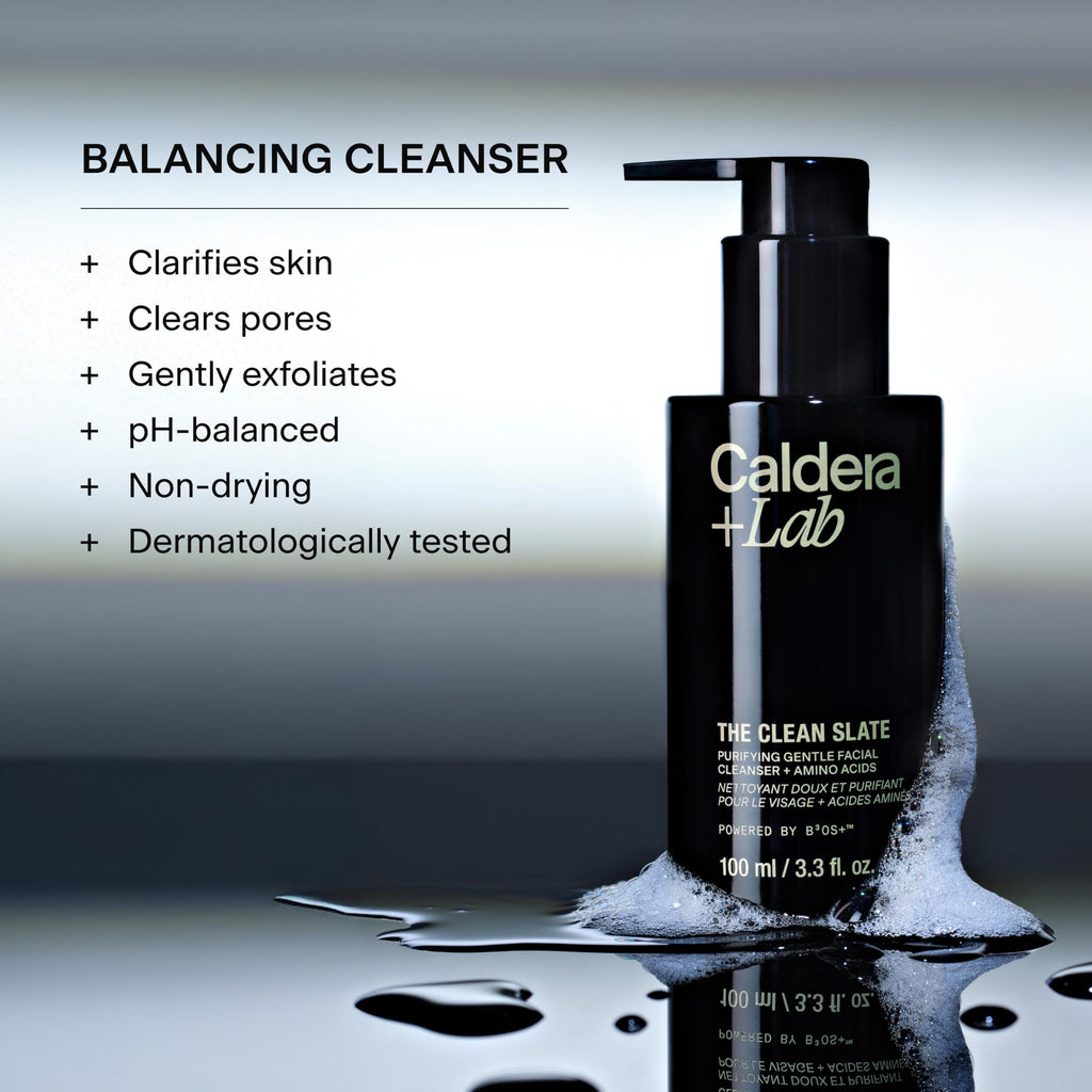 Caldera + Lab Men’s Skincare Set – The Regimen Rich: Cleanser, Moisturizer & Night Serum | Hydrating, Firming & Smoothing | Niacinamide, Clean, All Skin Types