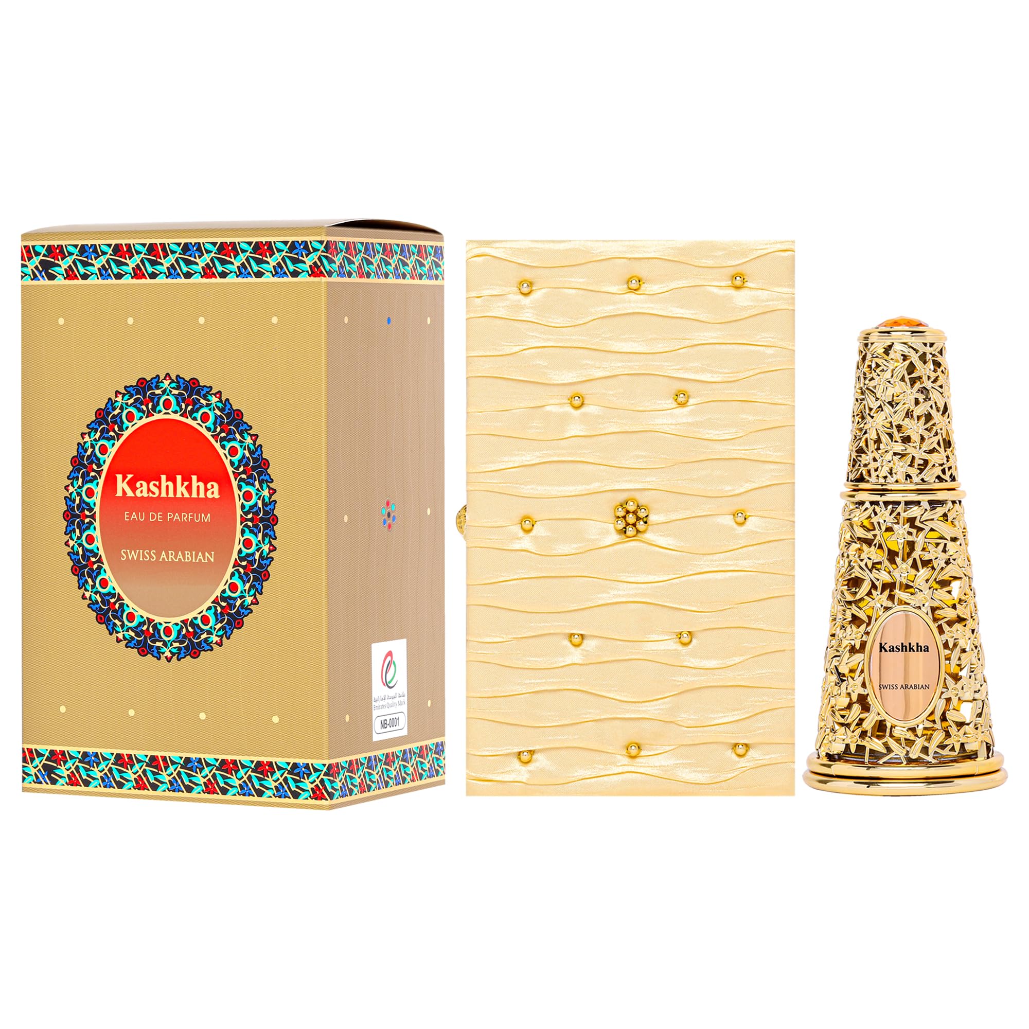 Swiss Arabian Kashkha - Luxury Products From Dubai - Long Lasting, Addictive Personal EDP Spray Fragrance - Seductive Signature Aroma - 1.7 Oz (Pack of 3)