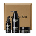 Caldera + Lab Men’s Skincare Set – The Regimen Rich: Cleanser, Moisturizer & Night Serum | Hydrating, Firming & Smoothing | Niacinamide, Clean, All Skin Types