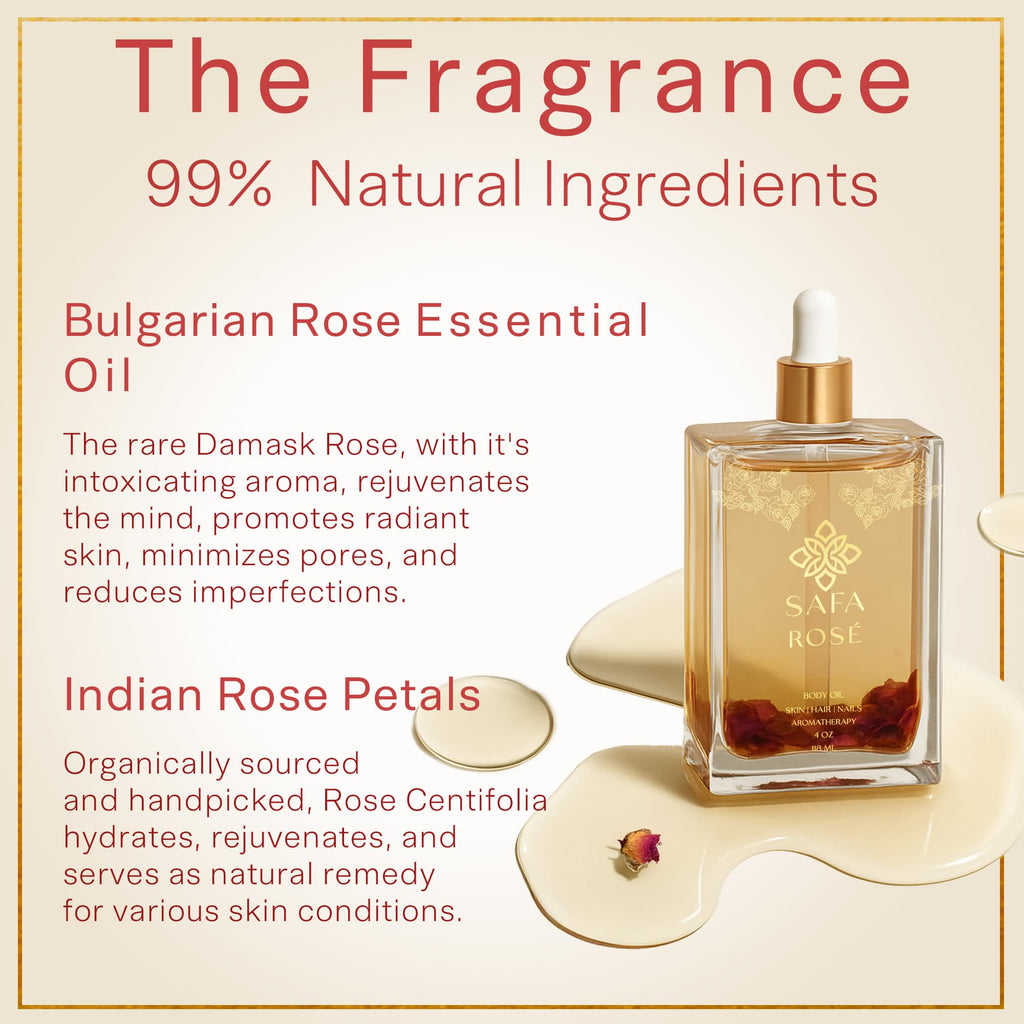 Rosé Glow – SAFA Organic Multi-Use Body Oil 4oz