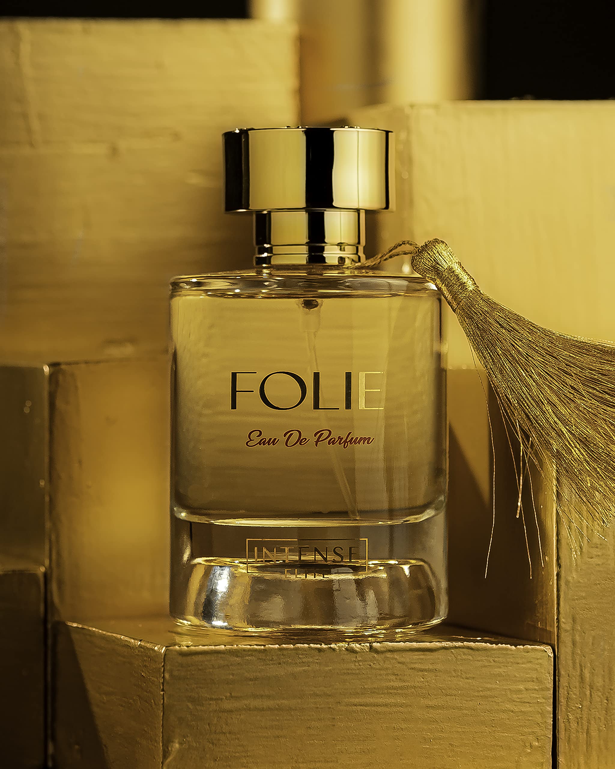 INTENSE ELITE Folie Eau De Parfum for Women 100ML (3.4Oz) Arabian Perfumes for women With Saffron & Red Fruits Notes Long Lasting Perfume for Women