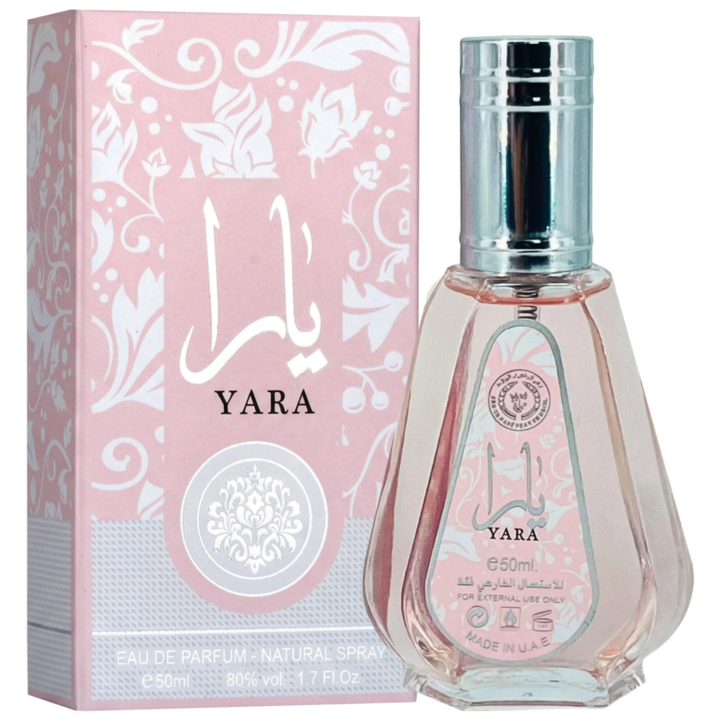 Ard al Zaafaran Yara – Floral, Fruity, Gourmand, Sweet, Musky – Eau de Parfum Spray Long-Lasting Fragrance for Women, 1.7 Ounce / 50ml