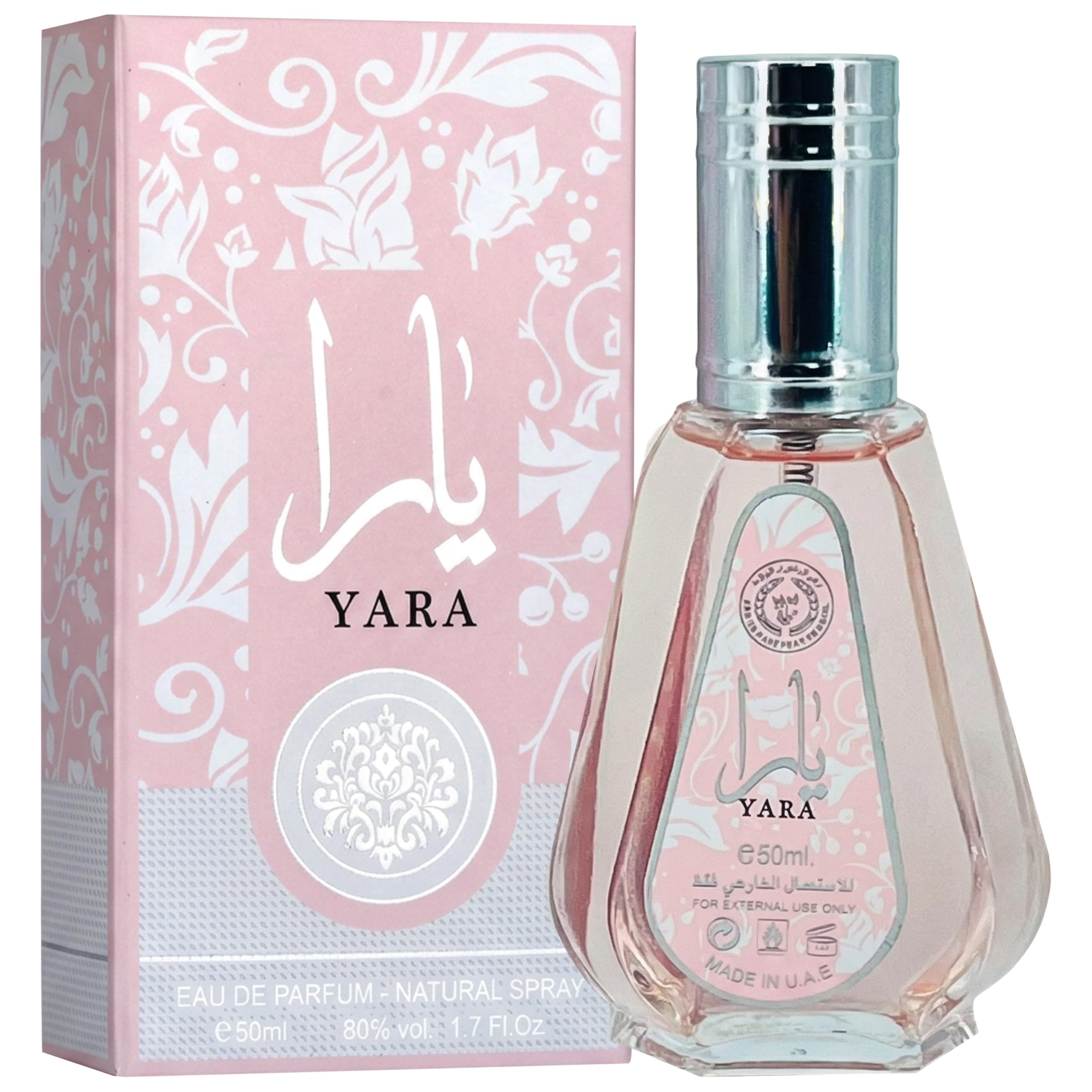 Ard al Zaafaran Yara – Floral, Fruity, Gourmand, Sweet, Musky – Eau de Parfum Spray Long-Lasting Fragrance for Women, 1.7 Ounce / 50ml