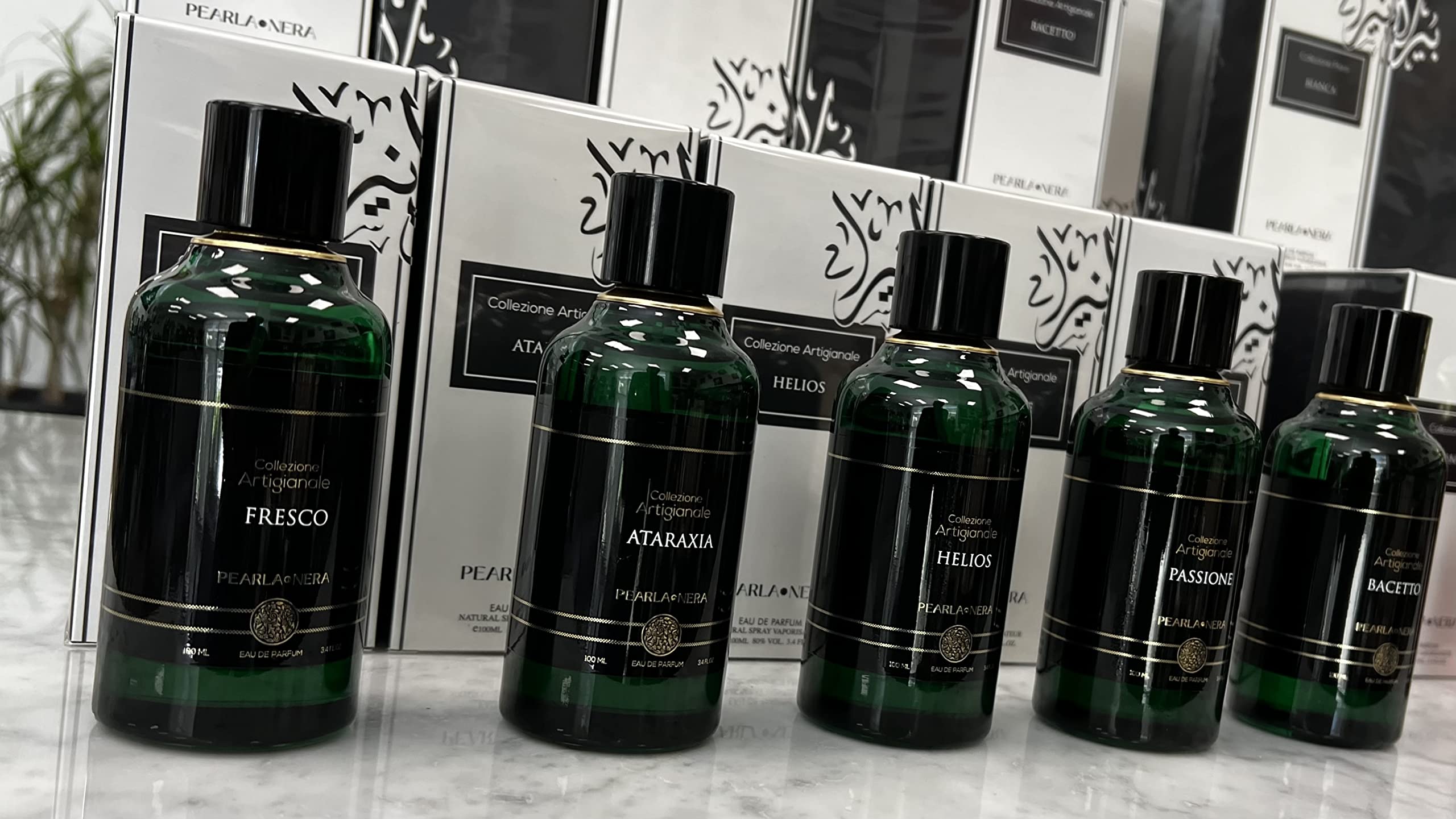 Maison d'Orient Layered Freshness and Purity PEARLA·NERA FRESCO Eau de Parfum Spray Fragrance and Pink Musk (مسك وردي) Hand-crafted Oil Perfume