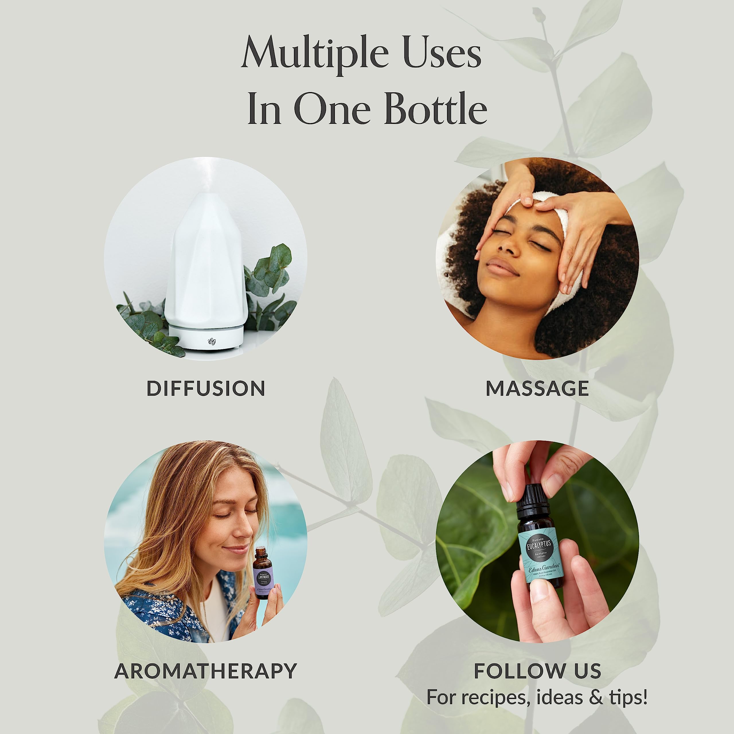 Edens Garden Jasmine Essential Oil Roll-On – Pre-Diluted Floral Blend, 100% Pure Aromatherapy & Natural Perfume, Calming Skin Safe Travel Roll-On, 10 ml (.33 fl oz)