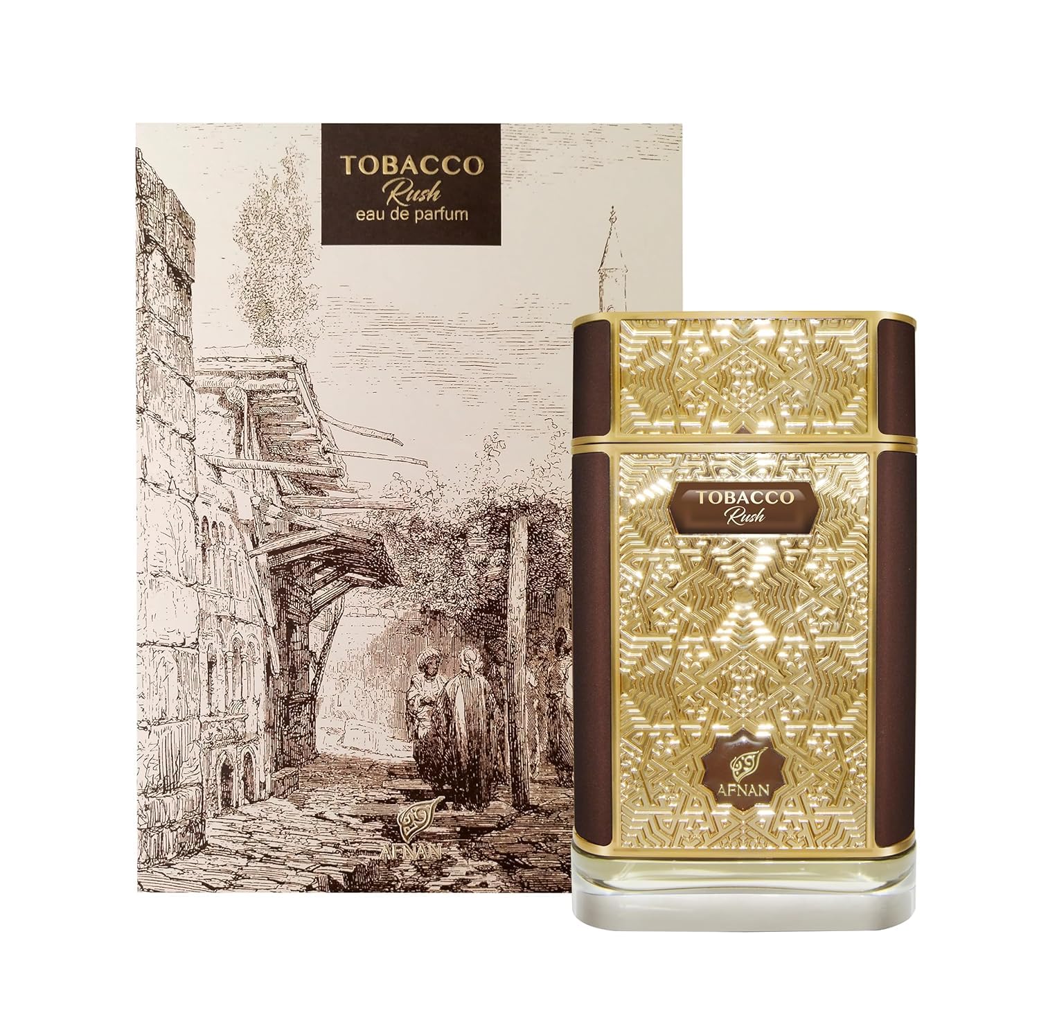 Afnan Tobacco Rush Eau de Parfum for Men, 2.7 Fl. Oz