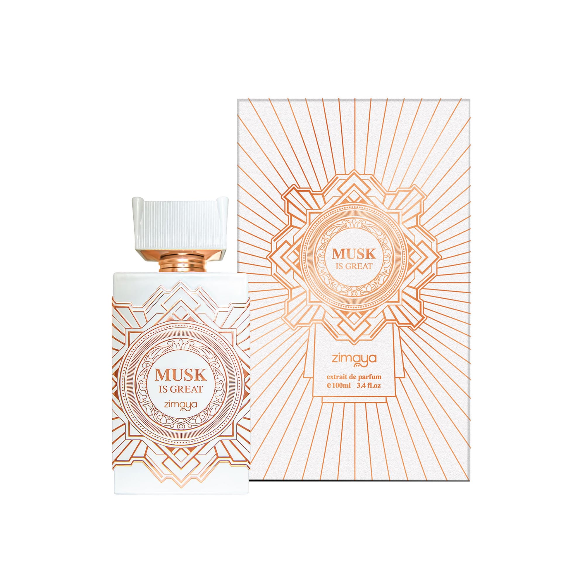 zimaya Musk Is Great for Unisex Extrait De Parfum, 3.4 Fl. Oz
