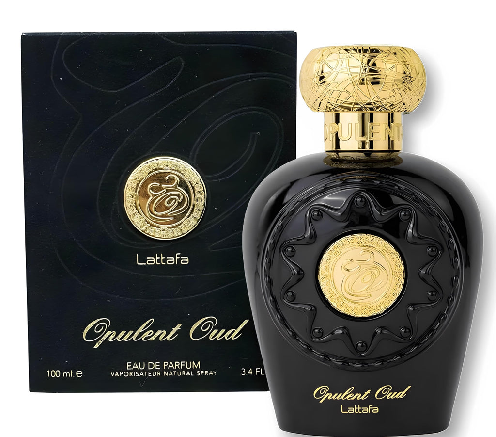 Lattafa Opulent Oud for Unisex Eau de Parfum Spray, 3.4 Ounce