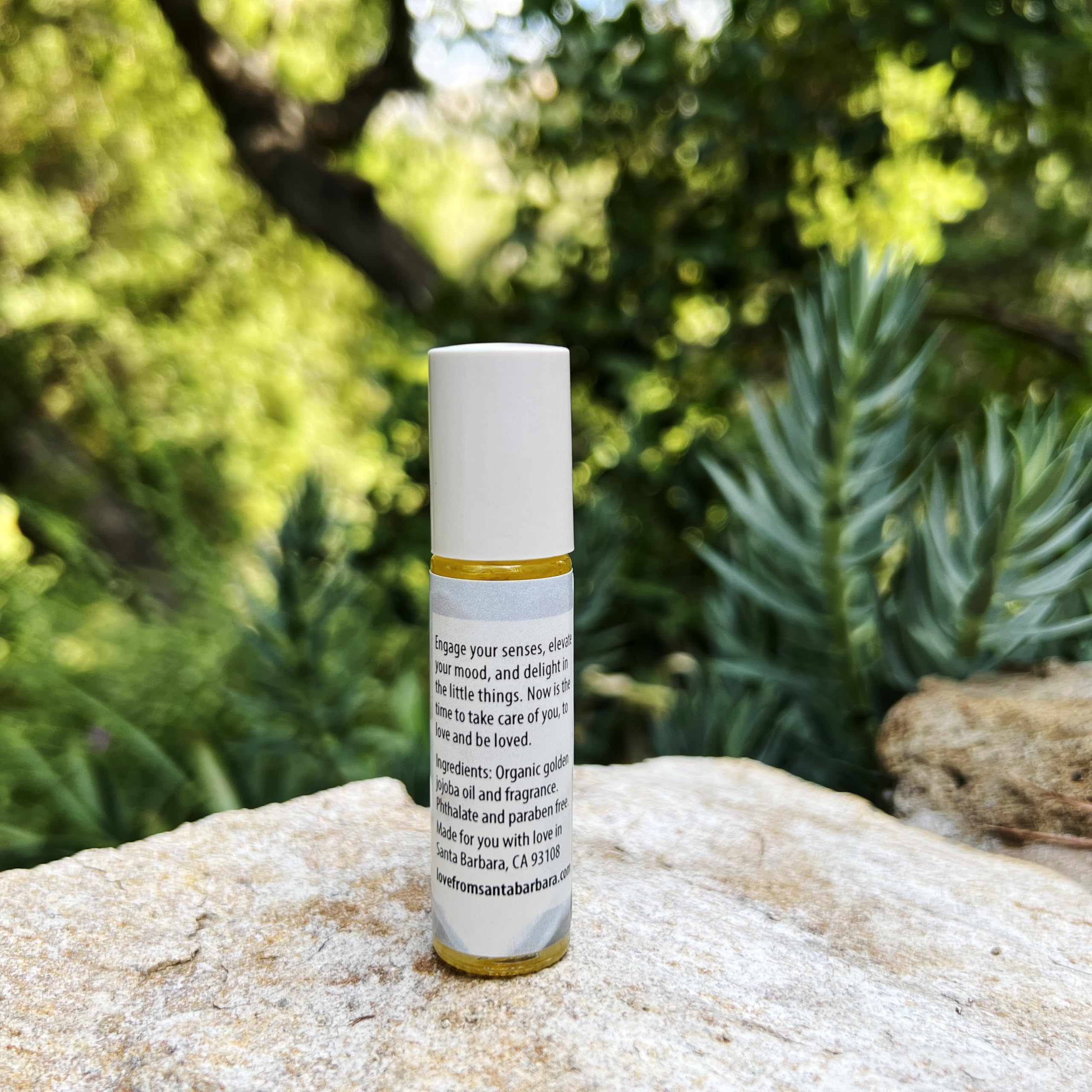 Blue Gardenia Perfume Oil | .03 oz/10 ml Roll On Bottle with Organic Jojoba Oil | Made in Santa Barbara, California (Blue Gardenia)