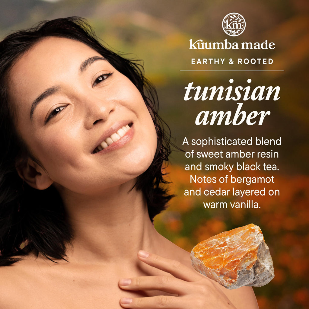 Kuumba Made Tunisian Amber Fragrance Oil, Long-Lasting Scented Oil Perfume Roller, Vegan, Alcohol-Free, 0.15 Fl Oz