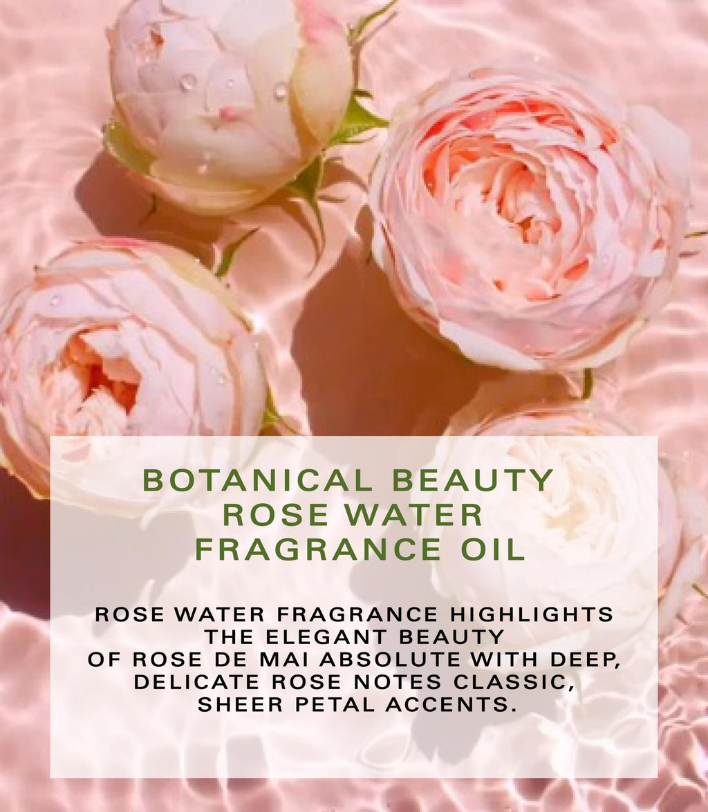 Botanical Beauty ROSE WATER FRAGRANCE OIL ROLL-ON. Rollerball Perfume, Long Lasting an luxury scent of blend of Rose de Mai Absolute, Pink Peony, Pink Jasmine, Musk, Amber (0.169 Fl Oz 5 ml)
