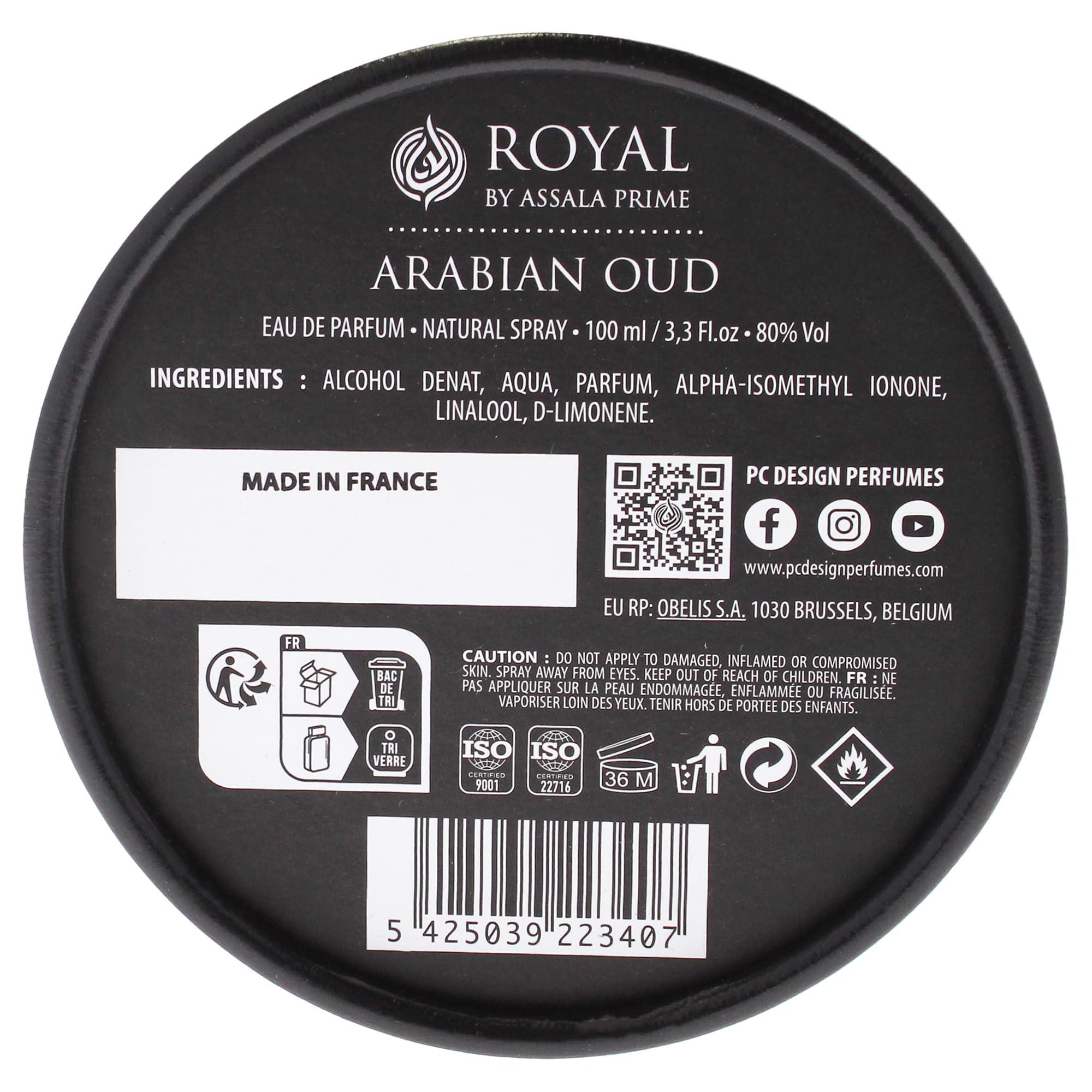 Prime Royal Arabian Oud by Assala for Unisex - 3.3 oz EDP Spray