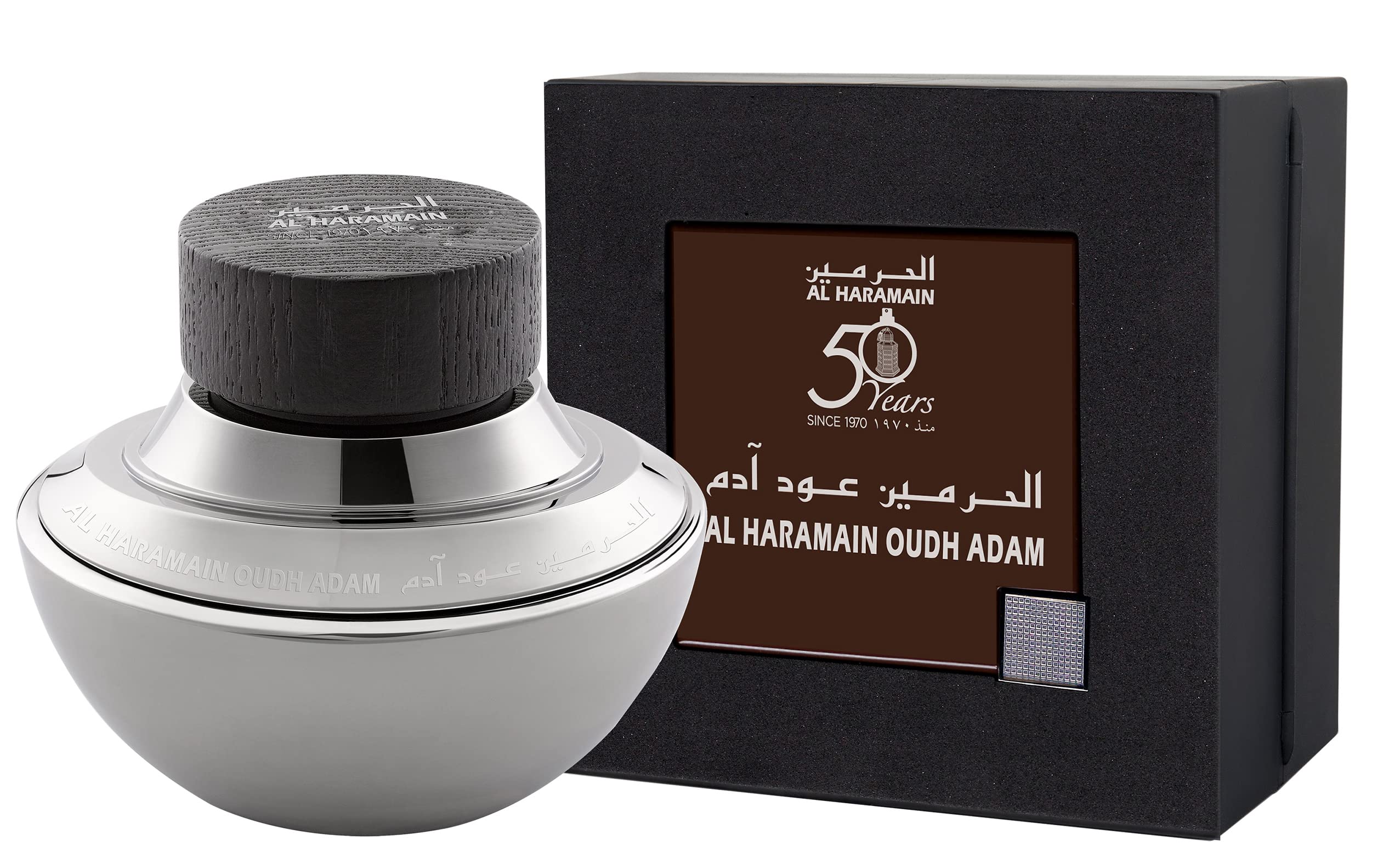 Al Haramain Oudh Adam Eau De Parfum Spray for Men, 2.5 Ounce