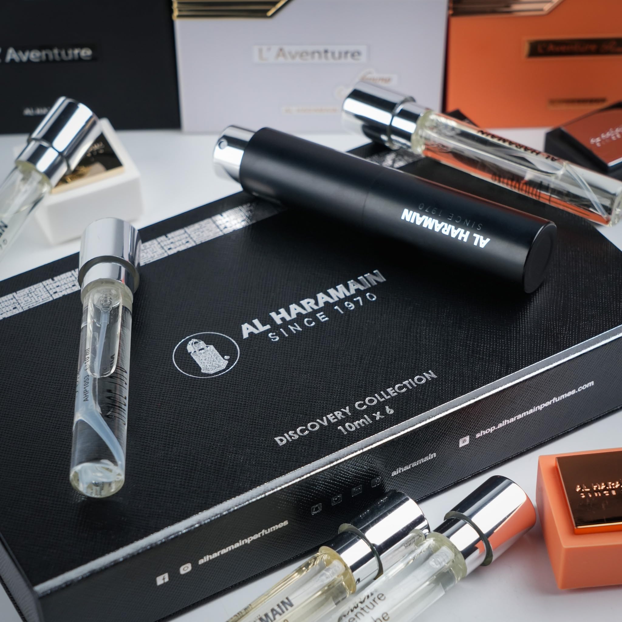 Discovery Collection - Laventure by Al Haramain for Unisex Adult - 6 Pc Mini Gift Set 0.33oz LAventure EDP Spray (Mini), Perfume Atomiser