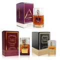 A CENTER Men's Fragrance Trio: Humrah, Dkhoun & Klamath Deliure | 3-Bottle Set 3.4 Fl Oz Each | Long Lasting Smoky Spice, Intense Wood & Warm Amber Cologne Collection | Perfume Gift Daily Use