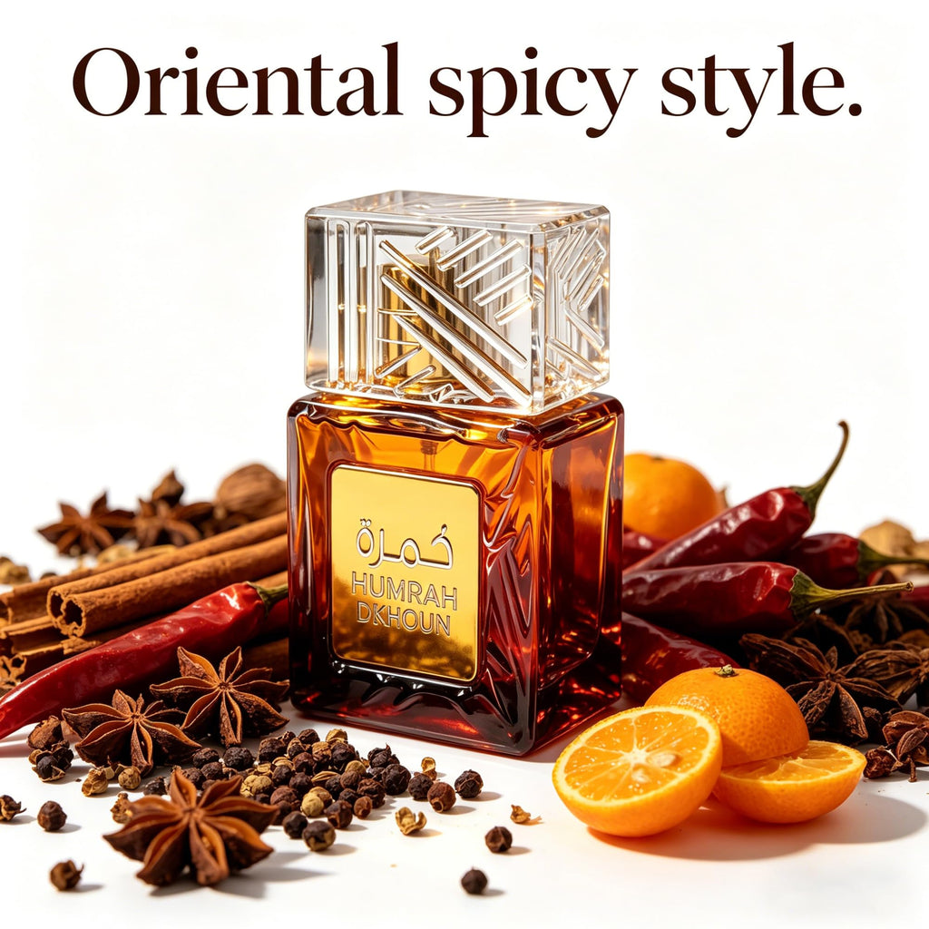 A CENTER Humrah Dkhoun Eau de Parfum for Men 3.4 Fl Oz Perfume | Long Lasting Smoky Spice, Tobacco & Warm Amber Fragrance | Intense Woody Oriental Scent | Cologne Gift Daily Use