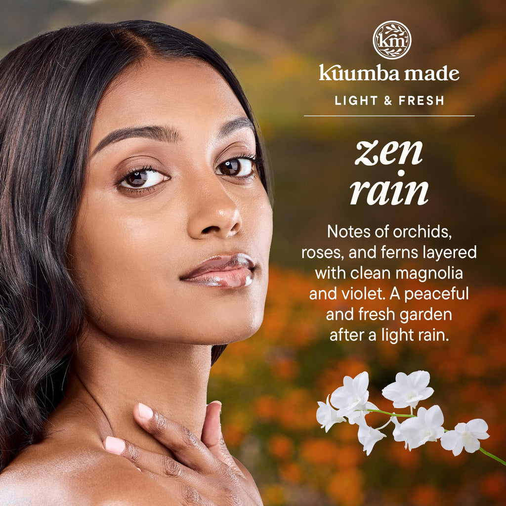 Kuumba Made Zen Rain Fragrance Oil, Long-Lasting Scented Oil Perfume Roller, Vegan, Alcohol-Free, 0.15 Fl Oz