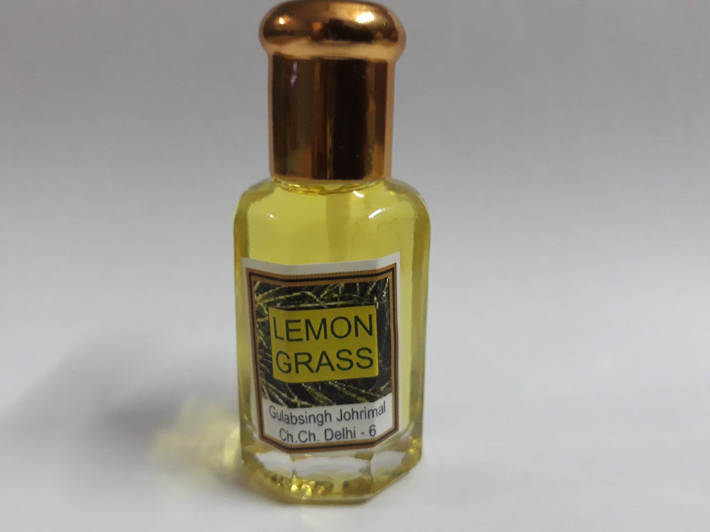 Lemon Grass Attar - Ittar Concentrated Perfume Oil 10 ml Lemon Grass Fragrance Refreshing Aroma