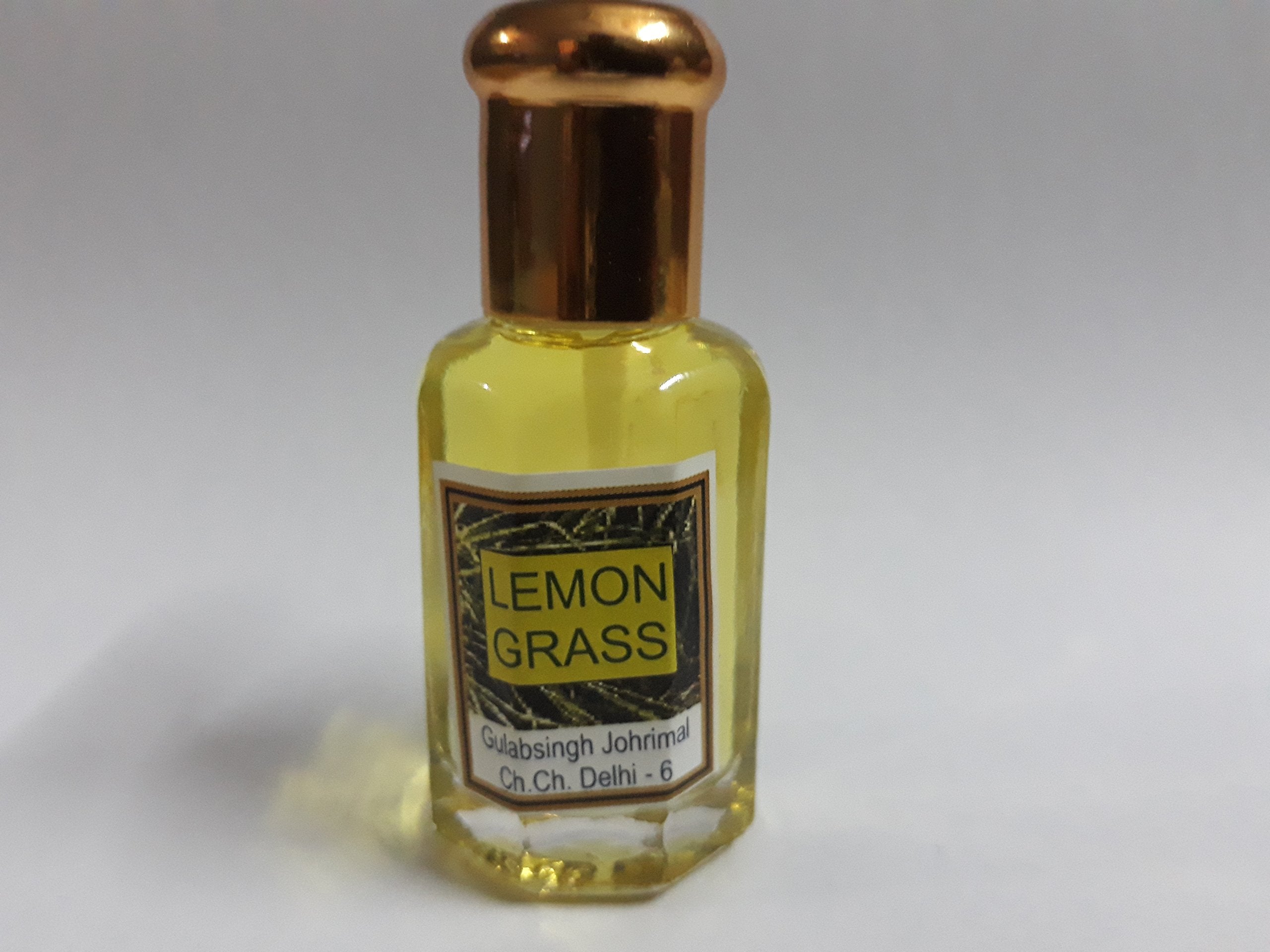 Lemon Grass Attar - Ittar Concentrated Perfume Oil 10 ml Lemon Grass Fragrance Refreshing Aroma