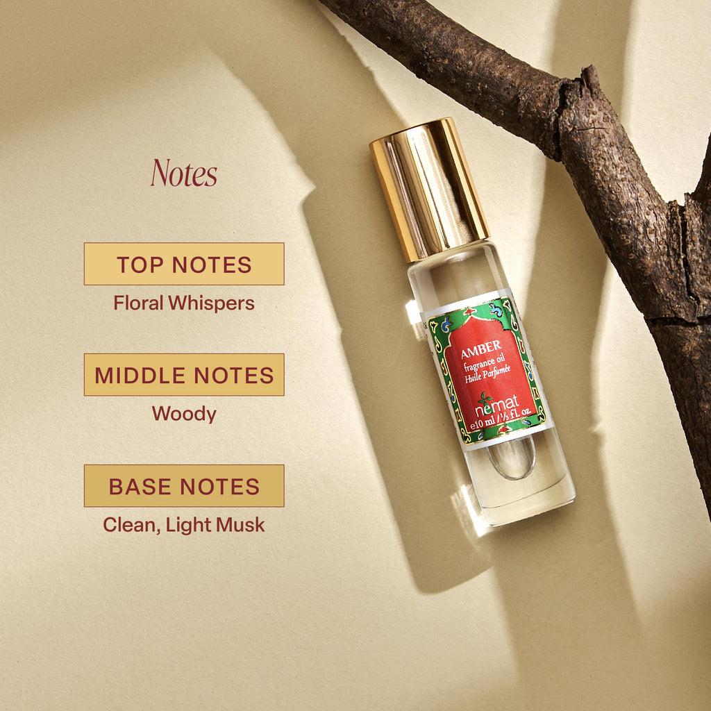 Amber Aura – Nemat Alcohol-Free Amber Oil Roller 10ml