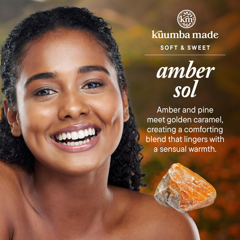 Kuumba Made Amber Sol Fragrance Oil, Long-Lasting Scented Oil Perfume Roller, Vegan, Alcohol-Free, 0.15 oz