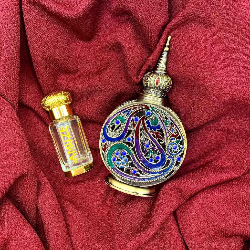 Amuze Fragrance Damascus Rose, 12 ml - METAL | Premium Perfume Oil | Attar Oil | Alcohol-Free | Vegan & Cruelty-Free
