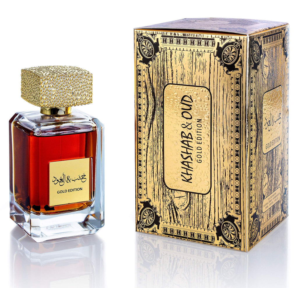 ARABIYAT Khashab & Oud White and Gold – Perfume for Men and Women | Arabian Oudh unisex Cologne |Sweet Middle Eastern Frangrance | Amber, Woody & Cedar Eau De Parfum